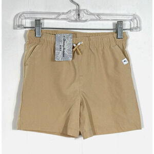 Tommy Bahama Kids Shorts Size 5T Khaki Beige Elastic Waist Drawstring New
